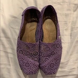 Purple Crochet Toms